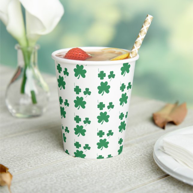 Elegant And Chic St patrick day Party Favour Paper Cups (Insitu)