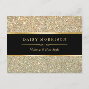 Elegant and Classy Gold Glitter Sparkles Postcard