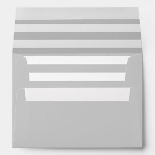 Elegant and Classy Grey and White Stripes Envelopes