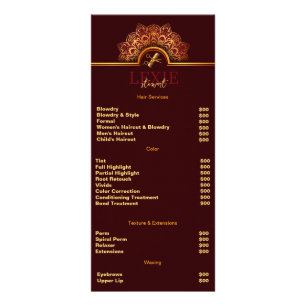 Elegant and Classy Hair Stylist  Rack Card