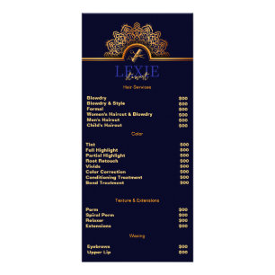 Elegant and Classy Hair Stylist Rack Card
