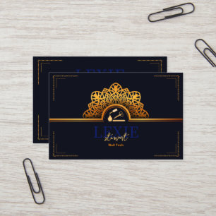 Elegant and Classy Nail Tech Loyalty Business Card