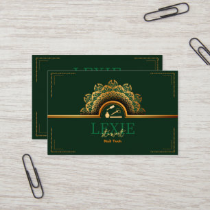 Elegant and Classy Nail Tech Loyalty Business Card