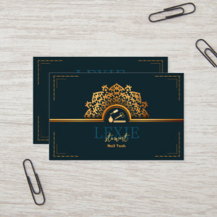 Elegant and Classy Nail Tech Loyalty Business Card