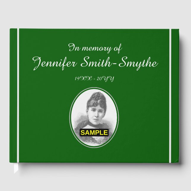 Elegant and Customised Memories Guestbook (Front)