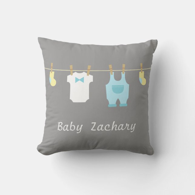 Elegant and Cute Baby Boy Clothes, Baby Boy Cushion (Front)