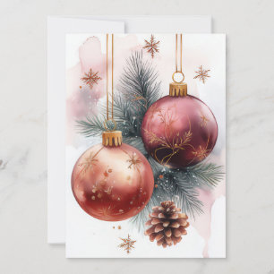 Elegant and festive Holiday Greeting Card