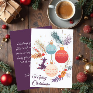 Elegant and festive Holiday Greeting Card