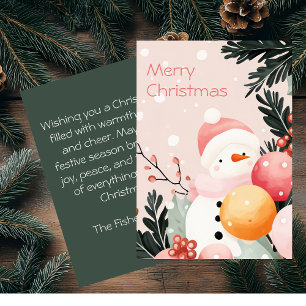Elegant and festive Holiday Greeting Card