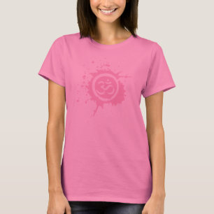 Elegant and Fun Pink Aum T-Shirt