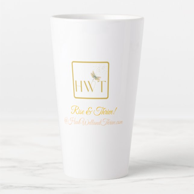 Elegant and Inspirational HWT Gold Collection Latte Mug (Front)