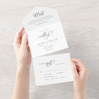 Elegant and Modern All In One Invitation