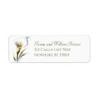 Elegant and Modern Calla Lily Chic Return Address
