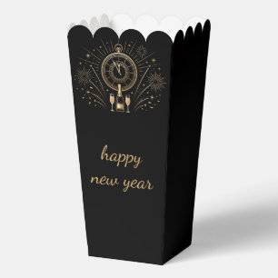 Elegant and Modern New Year's Eve Party Holiday Favour Box