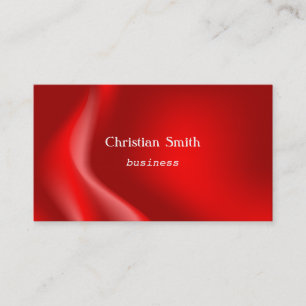 Elegant and modern red wave Business Card