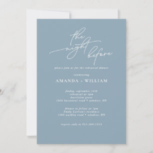 Elegant and Modern Rehearsal Dinner Invitation