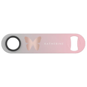 Elegant and modern rose gold butterfly design