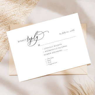 Elegant and Modern RSVP Response Card