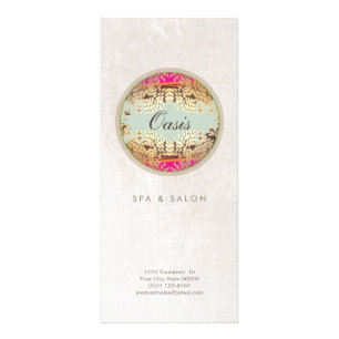 Elegant and Ornate Cosmetology Salon and Spa Rack Card