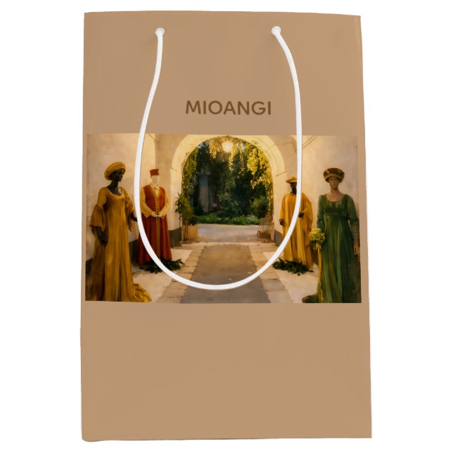Elegant and refined design medium gift bag (Front)