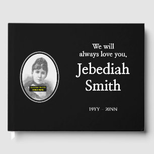 Elegant and Respectable Funeral Guestbook