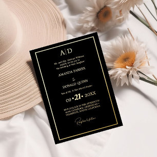 Elegant and Romantic ivory & Gold Monogram Wedding