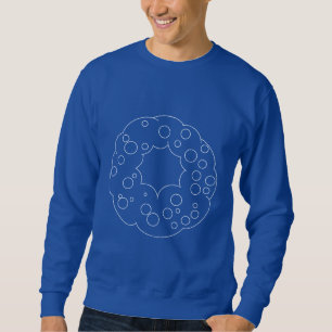 Elegant and rounded crown for holidays sweatshirt
