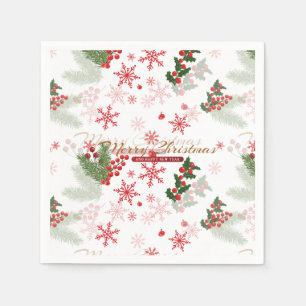 Elegant and Simple Christmas Pattern Napkin