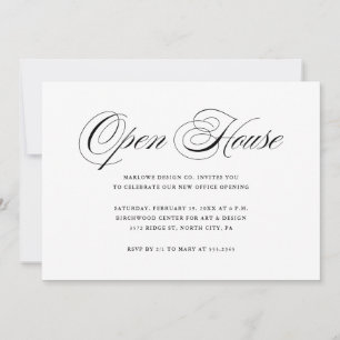 Elegant and Simple Company Open House Invitation