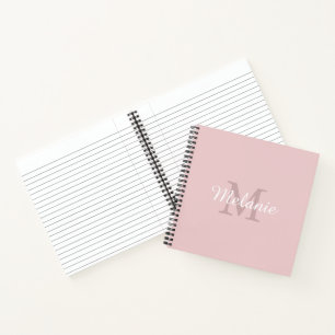 Elegant and Simple Personalised Monogram Notebook