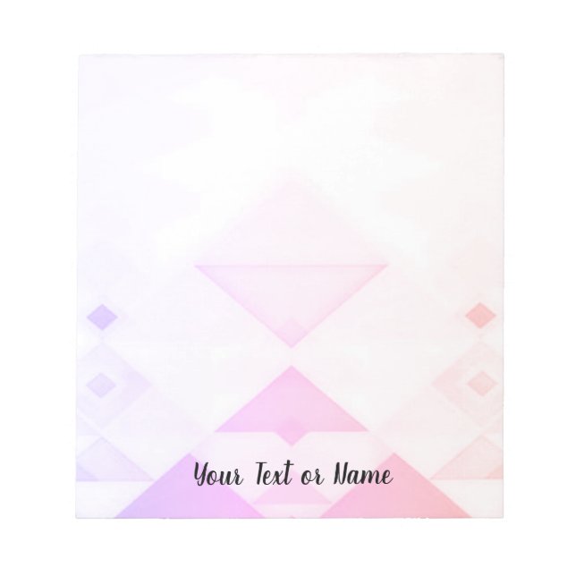 Elegant and Simple Personalized Notepad (Front)