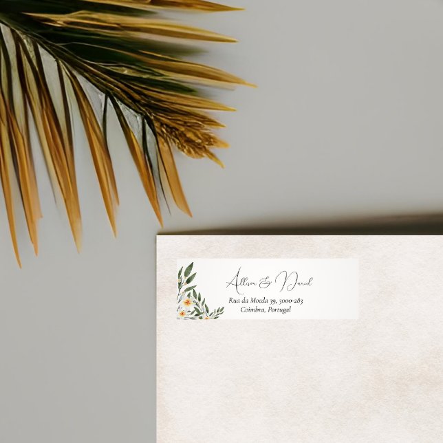 Elegant and Simple Wedding Return Adress Label (Creator Uploaded)