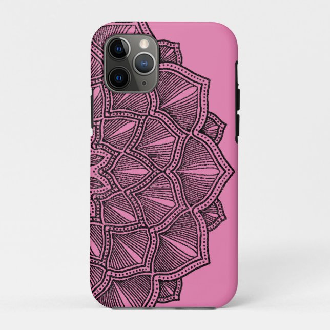 Elegant and spiritual Floral Mandla Case-Mate iPhone Case (Back)