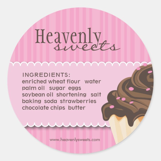 Elegant and Stylish Bakery Packaging Stickers (Front)