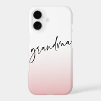 Elegant and Subtle Pink Grandma Script Gift