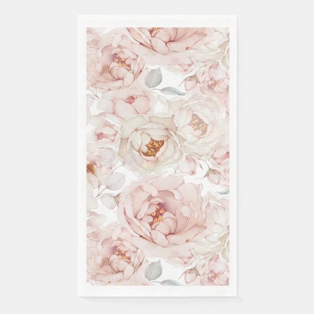 Elegant and Timeless Floral Napkin (Front)