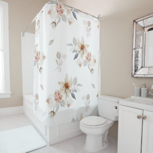 Elegant and Timeless Floral Shower Curtain