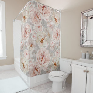 Elegant and Timeless Floral Shower Curtain