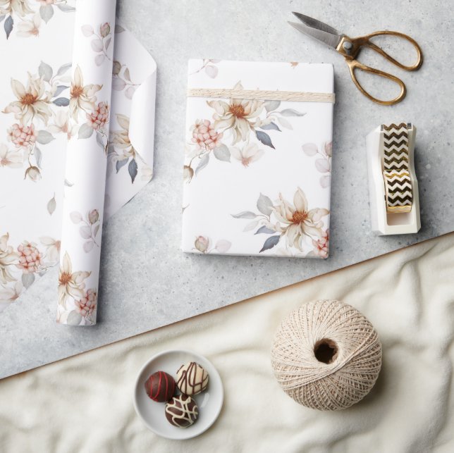 Elegant and Timeless Floral Wrapping Paper (Crafts)