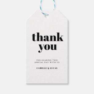 Elegant and trendy wedding favours gift tags