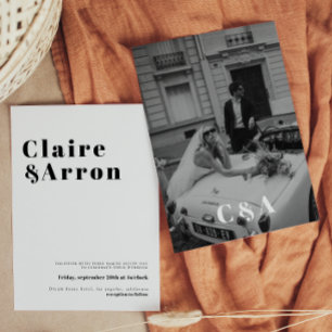 Elegant and Trendy Wedding Invitation