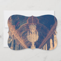 Elegant and vintage chandelier invitation