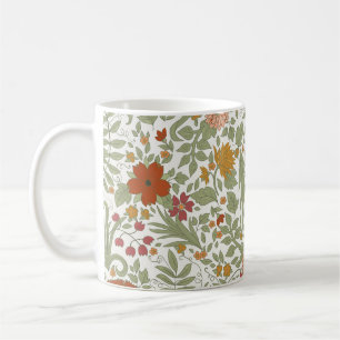 Elegant and whimsical floral pattern. coffee mug