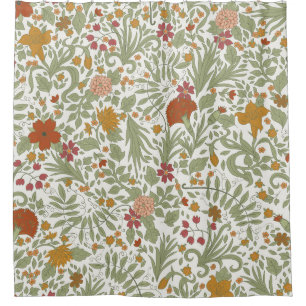 Elegant and whimsical floral pattern. shower curtain