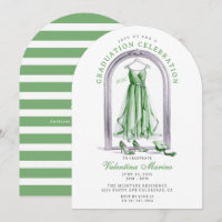 Elegant and Whimsical Green Dress Graduation