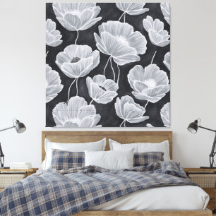 Elegant and Whimsical Poppies Canvas Print