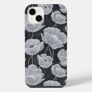 Elegant and Whimsical Poppies iPhone 14 Plus Case