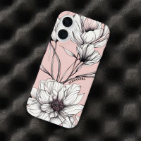 Elegant Anemone Floral Custom Name 
