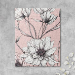 Elegant Anemone Floral Jigsaw Puzzle<br><div class="desc">This jigsaw puzzle features a delicate and elegant floral design that showcases beautifully illustrated anemone flowers in shades of white, set against a soft pink background. The intricate details of the flowers, with their fine lines and shading, create a sophisticated and timeless look. This puzzle is not only beautiful but...</div>