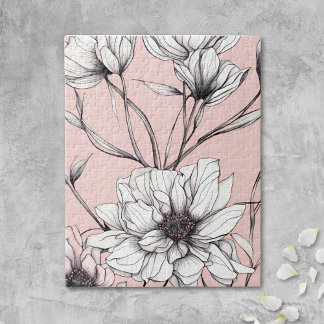Elegant Anemone Floral Jigsaw Puzzle